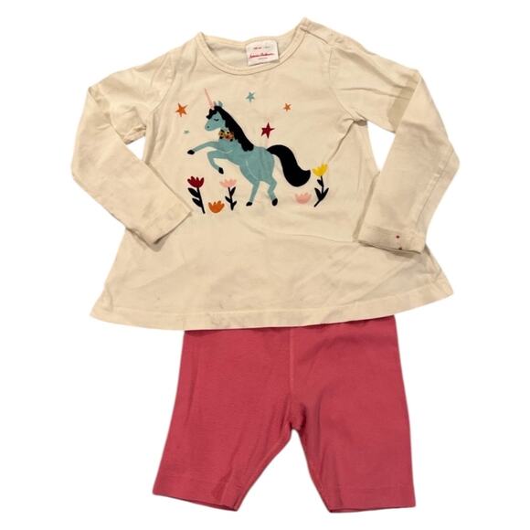Hanna Andersson Unicorn Outfit - Girls Size 100 - Picture 1 of 9